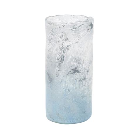 Blue White Glass Cylinder Vase Firmins Lane Garden Supplies