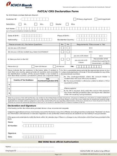 Fillable Online Fatca And Crs Individual Outline Fax Email Print Pdffiller