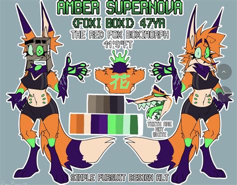 Foxi Boxi Ref Sheet Epic Drawings Furry Art Furry Drawing