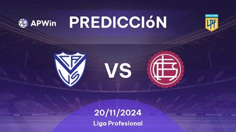 Pronóstico Vélez Sarsfield vs Lanús Liga Profesional 2024