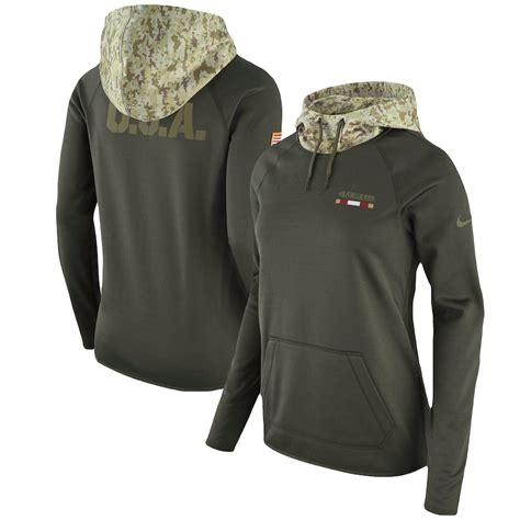 Nike San Francisco 49ers Womens Olive Salute To Service Performance