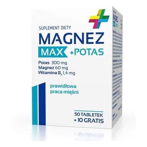 Magnez Max Potas X Tabletek Tabletek Gratis