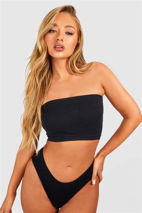 Seamless Bandeau Bralette Boohoo