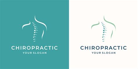 Premium Vector Creative Chiropractic Concept Logo Design Template