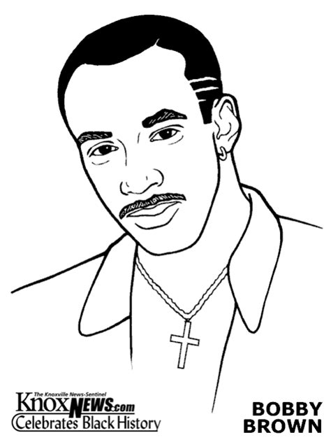 Famous Musicians Bobby Brown Coloring Pages 24