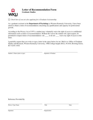 Fillable Online Wku Letterofrecform 2 Doc Wku Fax Email Print PdfFiller