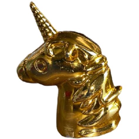 LEMBRANCA GYNPEX BALEIRO UNICORNIO CABECA UNID DOURADO G1294 G0075