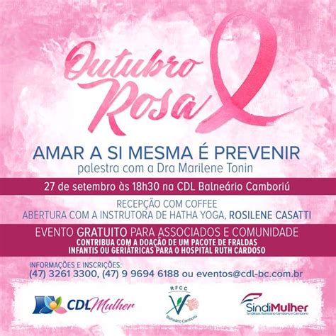 Palestra Gratuita Abre A ProgramaÇÃo Do Outubro Rosa Em BalneÁrio