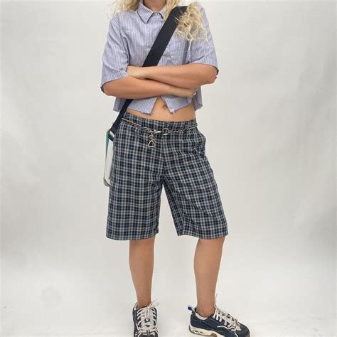 Y K Vintage Plaid Quiksilver Lesbian Shorts Missing Depop