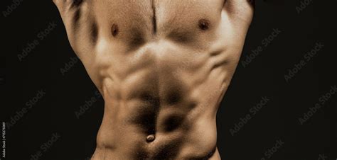 Muscular Sexy Body Muscular Sexy Man Naked Shape Body Strong Man Athletic Man Posing