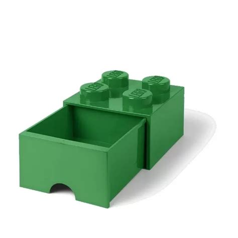 Кутия за съхранение в зелено, голяма - LEGO | Молив.BG