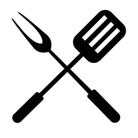 Bbq Tools Clipart Black And White