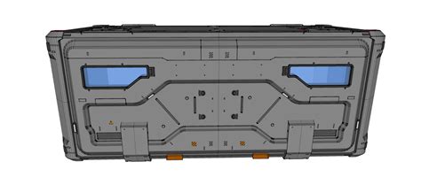 Sci Fi Cargo Container 2 3D Model By Chtazi