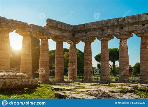 First temple of Hera stock image. Image of acropolis - 269451013