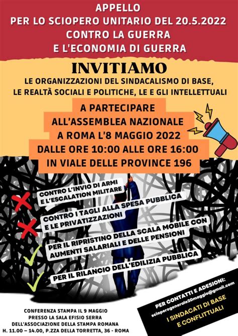 Verso Lo Sciopero Generale E Sociale Di Tutte E Tutti Del 20 Maggio 2022 Rivoluzione Anarchica 🏴