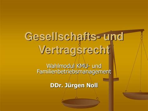 Ppt Gesellschafts Und Vertragsrecht Powerpoint Presentation Free