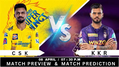 Csk Vs Kkr Today Match Winner Prediction Csk Vs Kkr Match Prediction