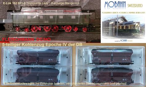 Fleischmann Kohlenzug BR 152 4 Selbstentladewagen DB Ep IV Kaufen