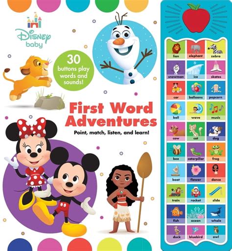 Disney Baby First Word Adventures Sound Book Other Walmart