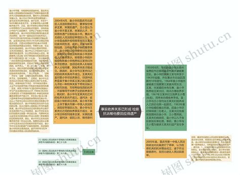 事实收养关系已形成 检察抗诉帮他要回应得遗产思维导图编号p6268970 Treemind树图