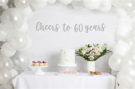 Cheers To Years Banner Th Birthday Party Th Etsy