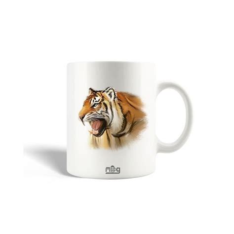 Mug en Céramique Tigre Dessin Texture Coloré Cdiscount Puériculture