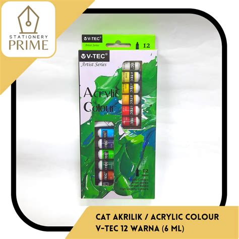 jual cat akrilik  tec acrylic colour vtec  warna vt   ml