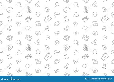 Vector Security Pattern. Security Seamless Background Stock Vector ...