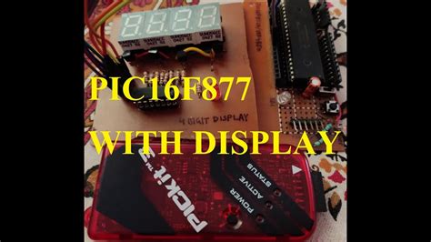 Pic16f877 Microcontroller With 4 Digit Numeric Display Board Shift