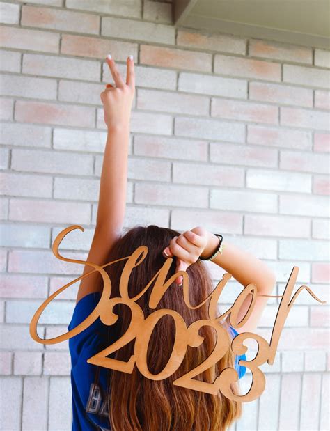 Senior Sign Senior 2023 Photo Prop Sign Graduation Pictures Etsy