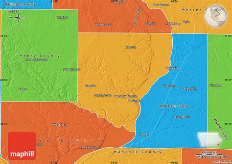 Political Map of Des Moines County