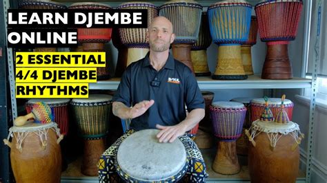 2 Essential Djembe Rhythms For Beginners In 44 Learn Djembe Online Youtube