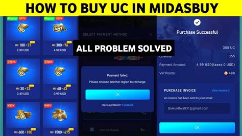 MIDASBUY UC PURCHASE PROBLEM HOW TO PURCHASE UC IN MIDASBUY YouTube