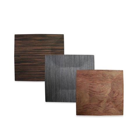 Charge It By Jay 13 Faux Wood Charger Plates Set Of 4 Bed Bath