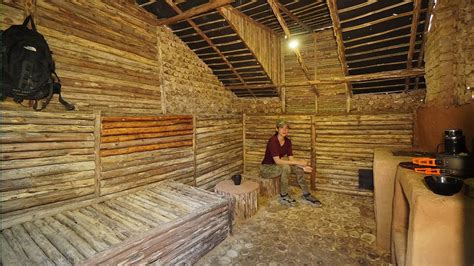 Building Bushcraft Underground DUGOUT Shelter START To FISHISH Clay