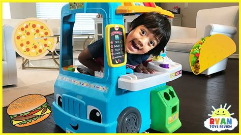 Pretend Play Food Toys Cooking Truck With Ryan Toysreview Youtube