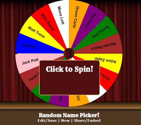 Class tools random name picker wheel - inspiredgast