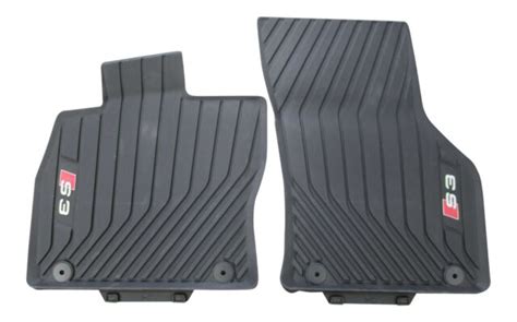 Original S3 Premium Rubber Foot Mat Mats Set For Audi A3 And S3 8v For