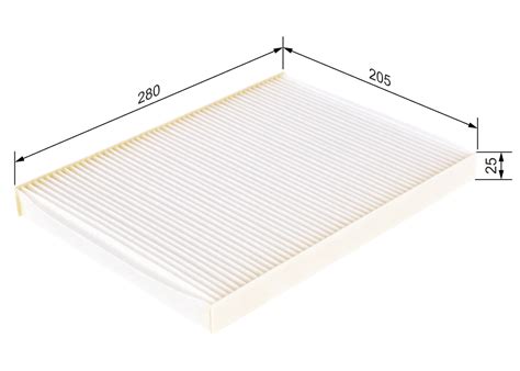 Filter, cabin air - 1987432012 BOSCH - 1H0819644, 1H0819644A ...