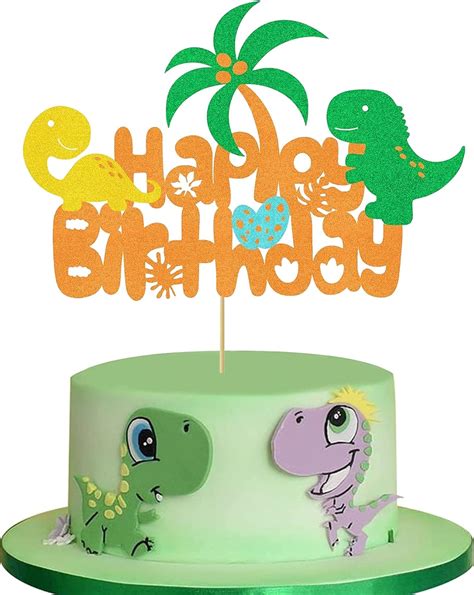 Dinosaur Birthday Cake Topper Cute Baby Dinosaur India Ubuy