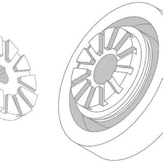 The Rotor Left And The Stator Of The Cavitation Generator Right