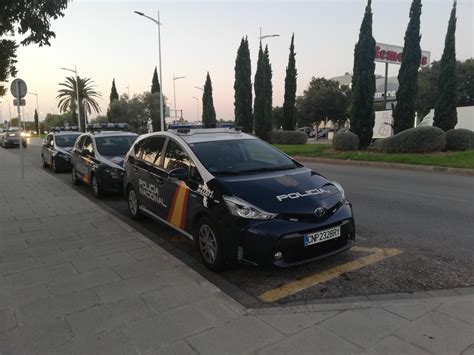 Toyota Prius Cuerpo Nacional De Policíanational Police Seen At Son