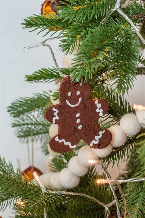 Gingerbread Ornaments (3-Ingredient) with Cinnamon - This Vivacious Life