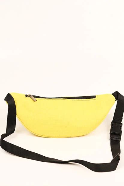 Jaune Yellow Jute Cotton Fanny Pack Unisex Jute Smart Jute Hand