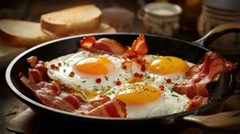 Bacon And Eggs Breakfast Stock Photos, Images and Backgrounds for Free ...