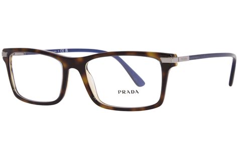 Prada Pr Yv Zxh O Eyeglasses Men S Denim Tortoise Havana Full Rim