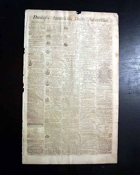 Original And Rare 18th Century Philadelphia Pa Pennsylvania 1791 Old