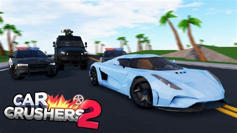 Car Crushers 2 Police Chase Roblox YouTube