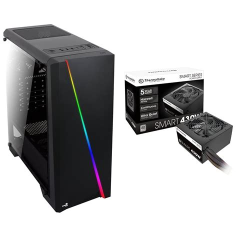 Aerocool Cylon Rgb Mid Tower With Acrylic Side Window Black Smart