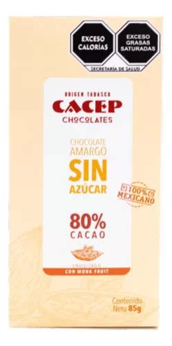 Barra De Chocolate Org Nico Cacao Sin Az Car Cacep G Mercadolibre